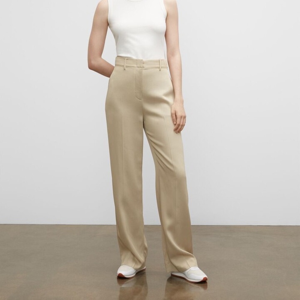 ❤️❤️❤️ Club Monaco Tab Detail khaki (beige) Pants size 12 ❤️❤️❤️ - Picture 2 of 7